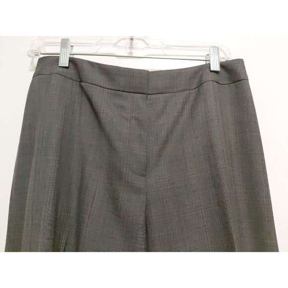 Lafayette 148 New York Women's Dress Pants Wool Wide Leg Grey Size 6  30x33 - Picture 3 of 7